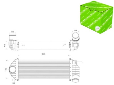 Valeo 818584 радиатор воздуха наддувочный фото №1