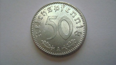 Niemcy - moneta 50 Reichspfennig 1943 A stan 1