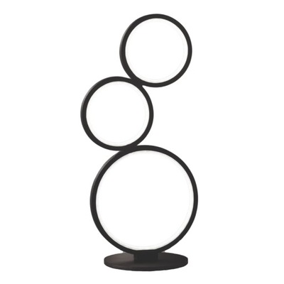 Lampa stołowa RONDO ringi czarna Trio