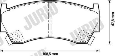 КОЛОДКИ ТОРМОЗНЫЕ ПЕРЕД JURID 572396J