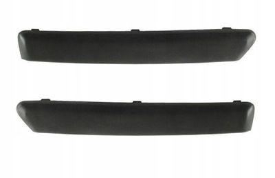 Ford focus 2 комплект решітка накладки бампера чорні фото №1