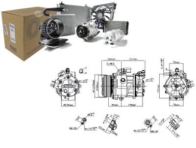 Компресор кондиціонера skoda fabia ii rapid roomster roomster praktik фото №1