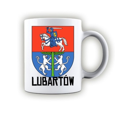 kubek ceramiczny Lubartów herb