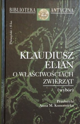 O właściwościach zwierząt Klaudiusz Elian DB+