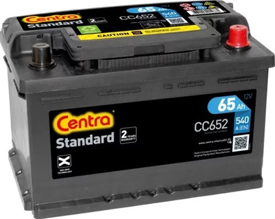 CENTRA CC652 AKUMULIATORIUS CENTRA STD P+ 65AH/540 