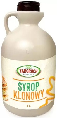 Targroch Syrop Klonowy czysty kanadyjski 1l Delikatny słodzik Pancake