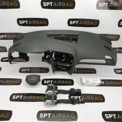 A4 B8 TORPEDA CONSOLA ALMOHADAS CORREAS AIRBAG  