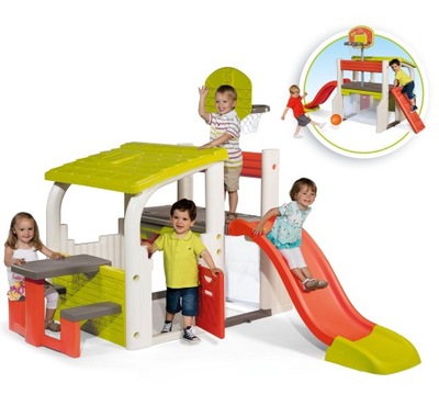 SMOBY WIELOFUNKCYJNY PLAC ZABAW FUN CENTER DOMEK