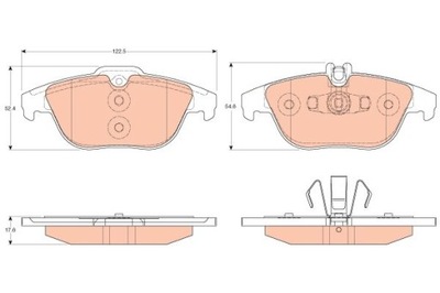 TRW GDB2051 PADS BRAKE  