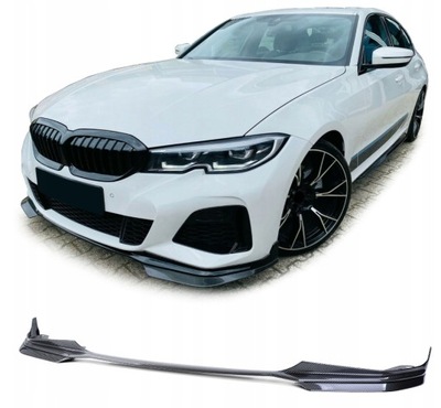 Спліттер накладка перед bmw g20 g21 карбон фото №1