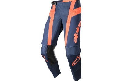 PANTALONES CROSS ENDURO ALPINESTARS TECHSTAR ARCH AZUL COLOR NARANJA 30  