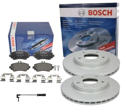 BOSCH DISCOS + ZAPATAS + SENSOR MERCEDES CLASE A W168 97- 260X22 PARTE DELANTERA  