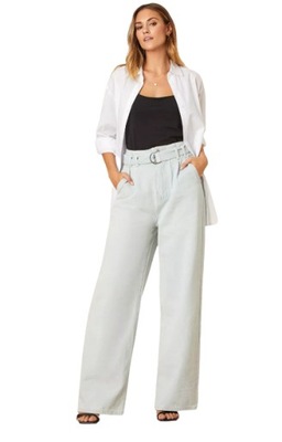 DOROTHY PERKINS SPODNIE JEANSOWE PROSTE 42 PTH