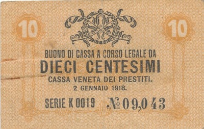 [MB10418] Włochy 10 centesimi 1918