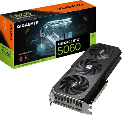 Karta graficzna Gigabyte GeForce RTX 5060 GAMING OC 8G GDDR7 3DP/HDMI