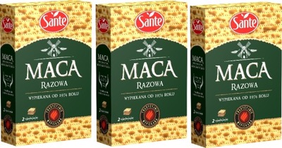 Maca pszenna Sante razowa 180g x 3