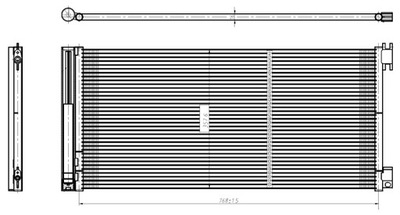 РАДИАТОР КОНДИЦИОНЕРА - КОНДЕНСАТОР, EASY FIT NRF 350429