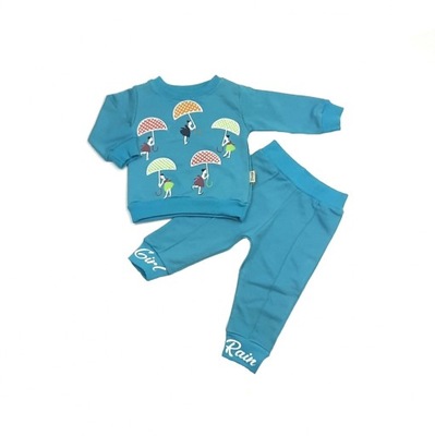 KOMPLET DZIEWCZĘCY DRES DZIECIĘCY BLUZA SPODNIE 80