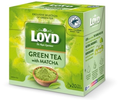 Herbata zielona Loyd Green Matcha 20x1,5g