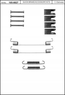 RESORTES DO ZAPATAS HAM. RENAULT CLIO 05- (AP LOCKHEED) (DO ZAPATAS GS8470)  