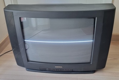 Telewizor kineskopowy 21" DAEWOO DMQ-2195TXT, uszkodzony