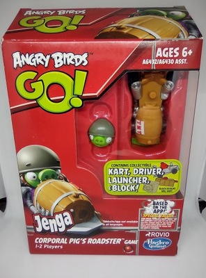 Hasbro Gaming Angry Birds Go Gra Jenga Corporal Pig's Roadster A6432/A6430