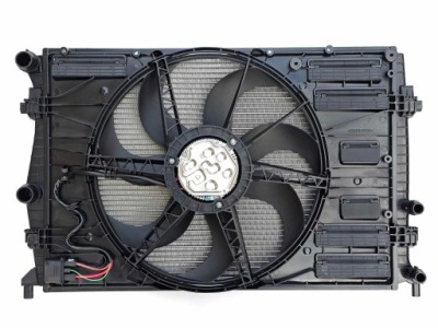 Комплект радіатор вентилятор vw touran 5t vw t-roc фото №1