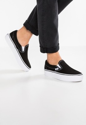 Vans športová obuv Unisex Vans Classic Slip-On Black veľkosť 42.5 Poltopánky