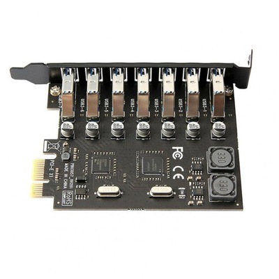 7 Ports PCI Express to USB 3.0 Adapter Card 5Gbps