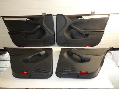 Обшивка обивка дверь комплект vw jetta 5c фото №1