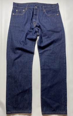 Levi's 501 STRAUSS LEVIS Spodnie oryginalne granatowe Jeansy W 36 L 32