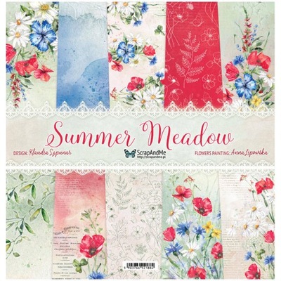 Zestaw papierów 30x30 ScrapAndMe Summer Meadow