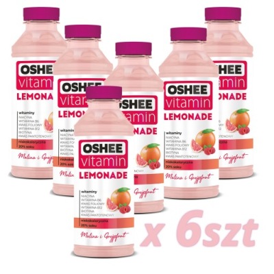 Oshee Vitamin Lemonade Malina-Grejpfrut 555 ml