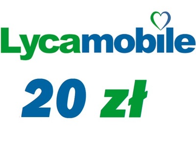 LycaMobile 20 zl - Doladowanie Kod Lyca Mobile