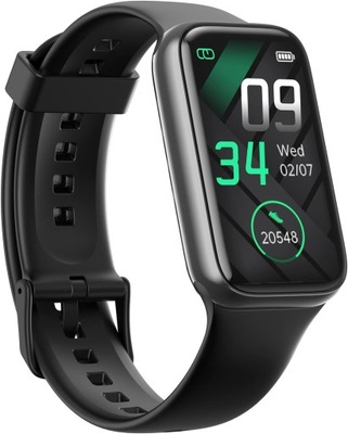 Zegarek zegar krokomierz Fitness smartwatch czarny