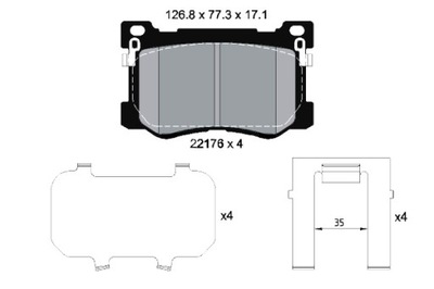 TEXTAR PADS BRAKE  