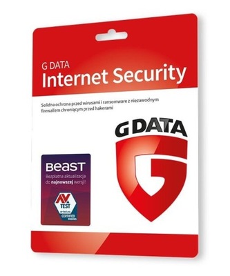 ANTYWIRUS G Data Internet Security 1 PC 12 miesięcy WRAZ Z INSTALACJĄ