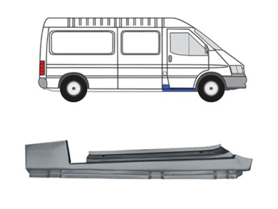 Ford transit 1991 91 92 порог правая фото №1