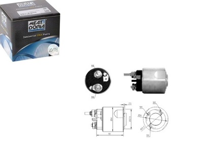 Электромагнит стартер nissan kubistar renault clio ii kangoo фото №1