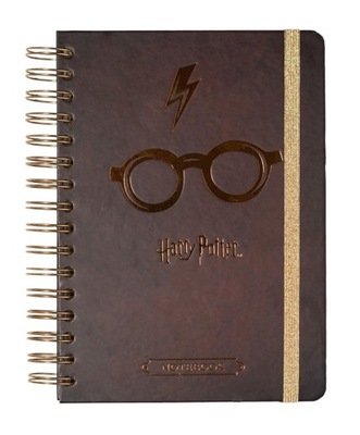 Notes 90k kropkowanych z gumką Harry Potter A5