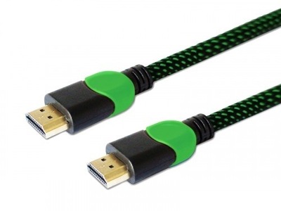 Kabel HDMI 2.0 dedykowany do XBOX zielono-czarny,