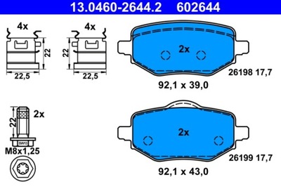 ZAPATAS DE FRENADO CITROEN T. C4 1,2/1,5 BLUEHDI 20-  