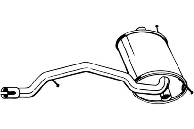 BOSAL DUSLINTUVAS SISTEMOS IŠMETIMO GAL. FORD KUGA I 2.0D 03.08-11.12 