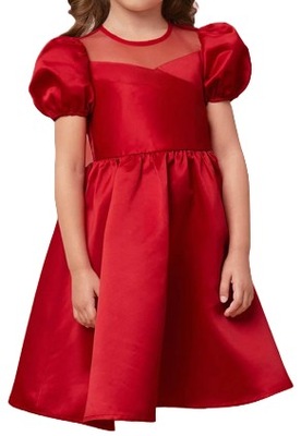Czerwona Sukienka dla Dziewczynki Ava czerwień, 134