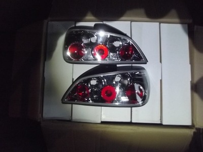 Peugeot 406 лампы задние комплект тюнинг хром фото №1