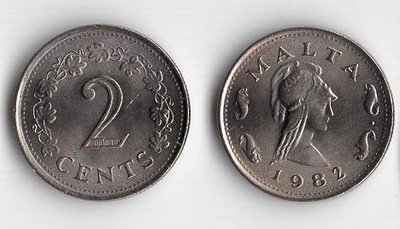 MALTA 1982 2 CENTS