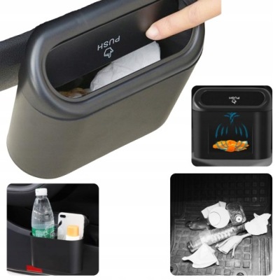 AUTOMATYCZNY SAMOCHODOWY KOSZ NA ŚMIECI MINI KOSZ DO SAMOCHODU ORGANIZER