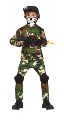 Strój dla dzieci Żołnierz koszula spodnie 7-9 lat