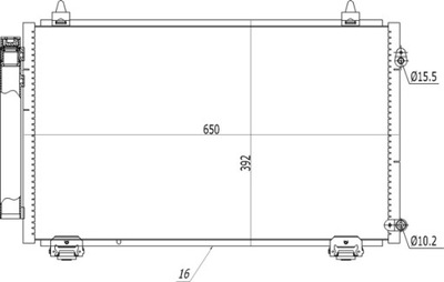 РАДИАТОР DO KLIMAT.COROLLA 1.6 16V 01-