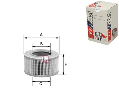 SOFIMA ФИЛЬТР ВОЗДУХА S3330 W718 MA1156 FL6917